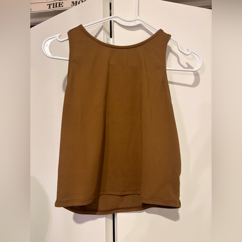 Brown tank top